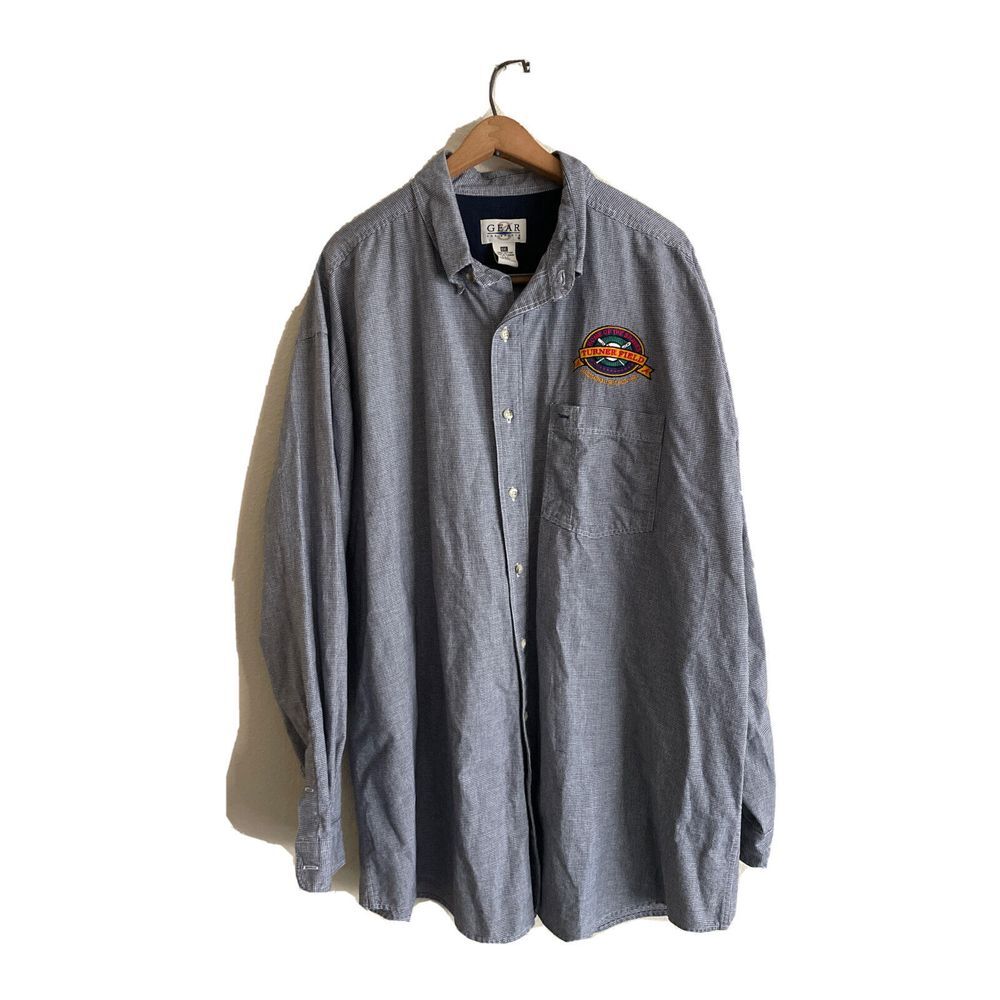 Atlanta Braves Turner Field Inaugural Season 1997 Button Down Men XXL Shirt MINT